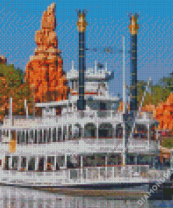 Disneyland Steamboat Diamond Paintings