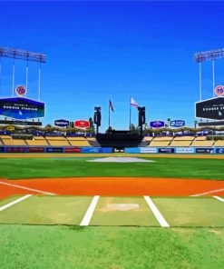 Dodger Stadium In Los Angeles Diamond Paintings