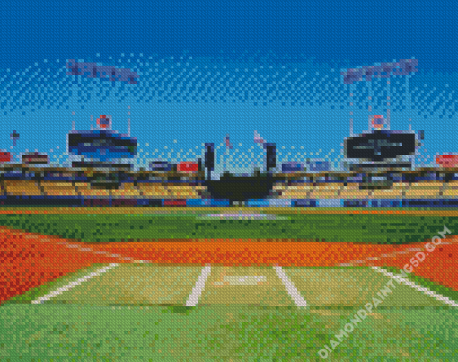 Dodger Stadium In Los Angeles Diamond Paintings