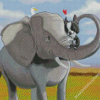 Elephant And Dog Art Diamond Paintings