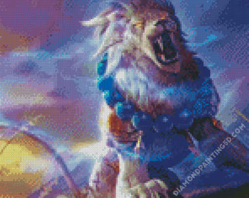 Fantasy Lion Roaring Diamond Paintings