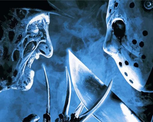 Freddy Vs Jason Movie Diamond Paintings