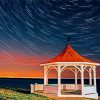 Gazebo By The Sea At Night Diamond Paintings