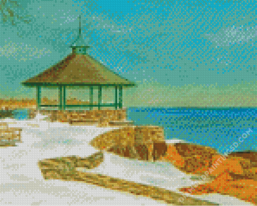 Gazebo by The Sea Diamond Paintings