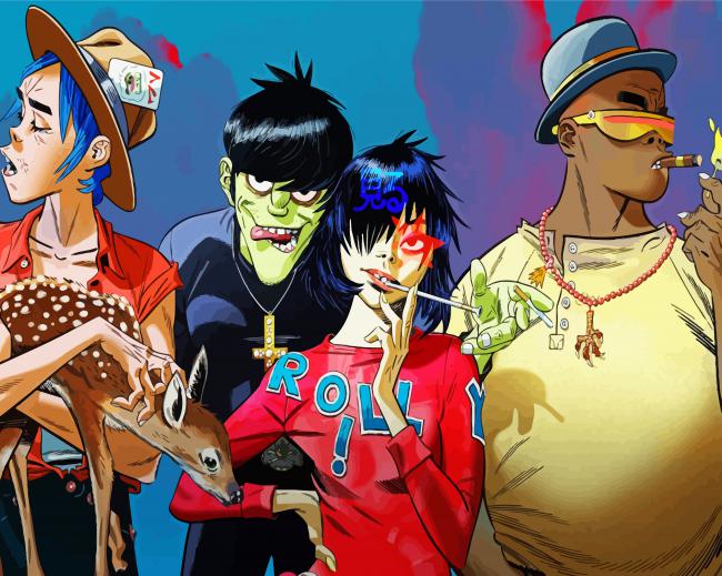 Gorillaz Singers Diamond Paintings