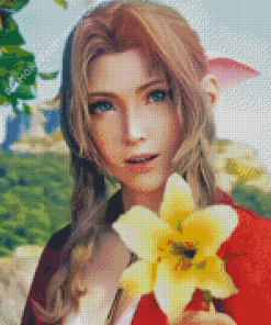 Aerith Gainsborough Character Diamond Paintings