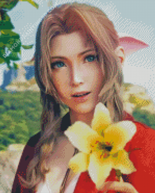 Aerith Gainsborough Character Diamond Paintings