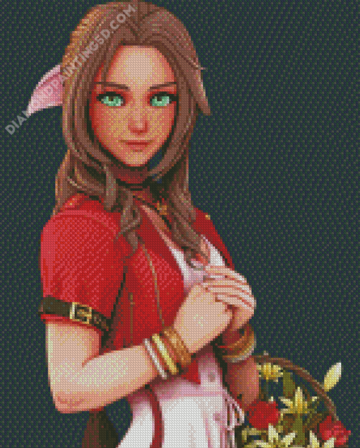 Aerith Gainsborough Final Fantasy Diamond Paintings