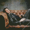 Ben Barnes On A Sofa Diamond Paintings