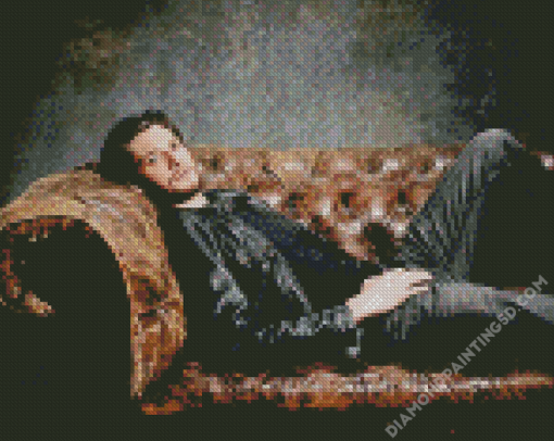 Ben Barnes On A Sofa Diamond Paintings