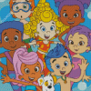 Bubble Guppies Characters Art Diamond Paintings