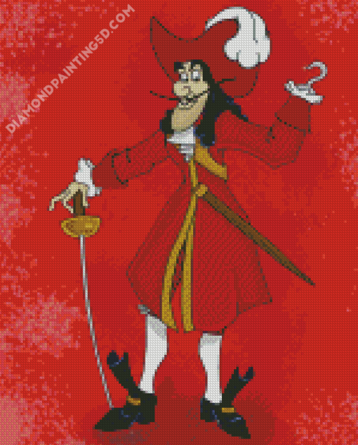 Captain Hook Art Diamond Paintings