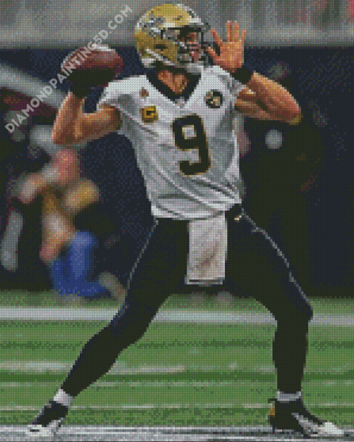 Drew Brees American Football Player Diamond Paintings