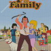 F Is For Family Animation Poster Diamond Paintings