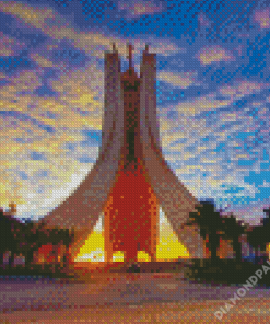 Monument Of The Martyr Algeria At Sunset Diamond Paintings