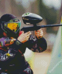 Paintball Player Diamond Paintings