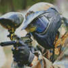 Paintball Sport Player Diamond Paintings