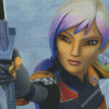 Sabine Wren Character Diamond Paintings