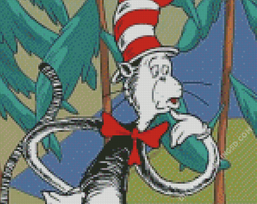 The Cat In The Hat Character Diamond Paintings