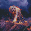 White Lightning Tiger Diamond Paintings