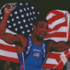 Wrestler Jordan Burroughs Diamond Paintings