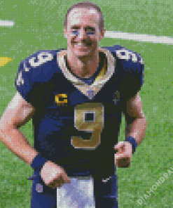 American Football Player Drew Brees Diamond Paintings