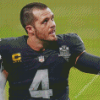 American Football Quarterback Derek Carr Diamond Paintings