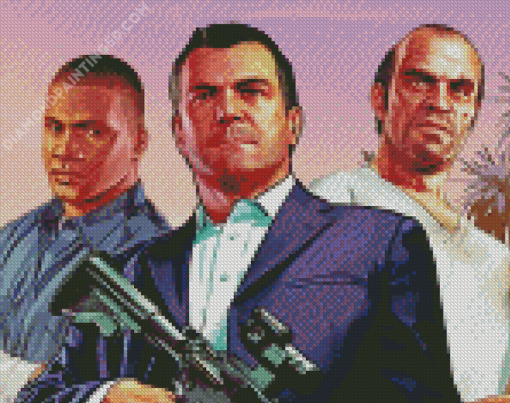 Grand Theft Auto Game Characters Diamond Paintings