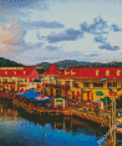 Honduras Roatan Port Diamond Paintings