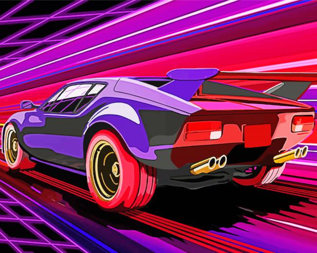 Hot Wheels Illustration Diamond Paintings