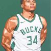 Illustration Giannis Antetokounmpo Diamond Paintings