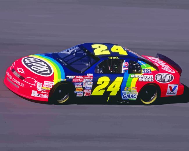 Jeff Gordon Car - 5D Diamond PaintingJeff Gordon Car Diamond Paintings