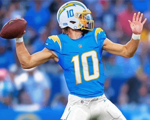 Justin Herbert LA Chargers Sport Diamond Paintings