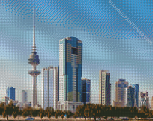 Liberation Tower Kuwait Diamond Paintings