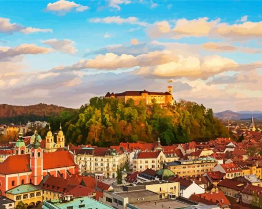 Ljubljana Castle Diamond Paintings