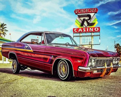 Lowrider Car Diamond Paintings