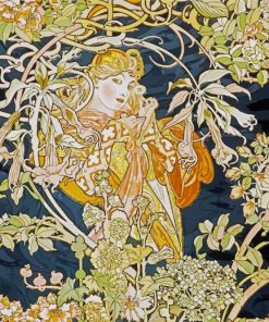 Beautiful Art Nouveau Ivy Diamond Paintings