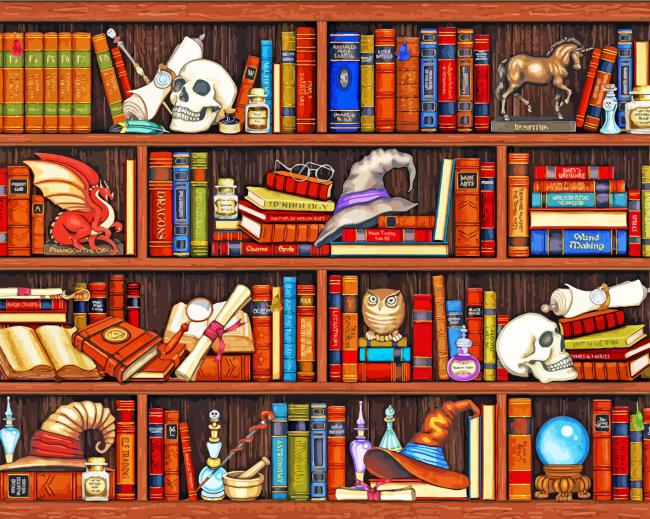 Magic Library Diamond Paintings