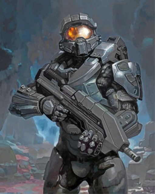 Master Chief Halo Diamond Paintings