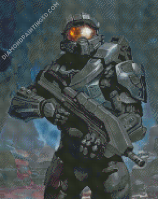 Master Chief Halo Diamond Paintings