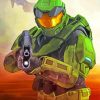 Master Chief Halo Video Game Diamond Paintings