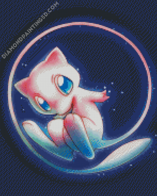 Mew Pokemon Anime Diamond Paintings