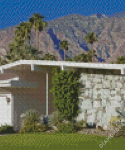 Mid Century Modern Architecture Diamond Paintings