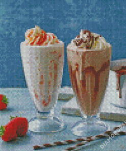 Milkshake Drinks Diamond Paintings