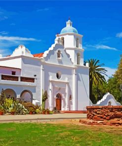 Mission San Luis Rey Oceanside Diamond Paintings