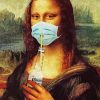 Monalisa With Mask Diamond Paintings