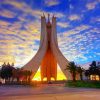 Monument Of The Martyr Algeria At Sunset Diamond Paintings