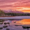 Mount Katahdin At Sunrise Diamond Paintings