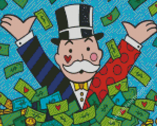 Mr Monopoly Diamond Paintings