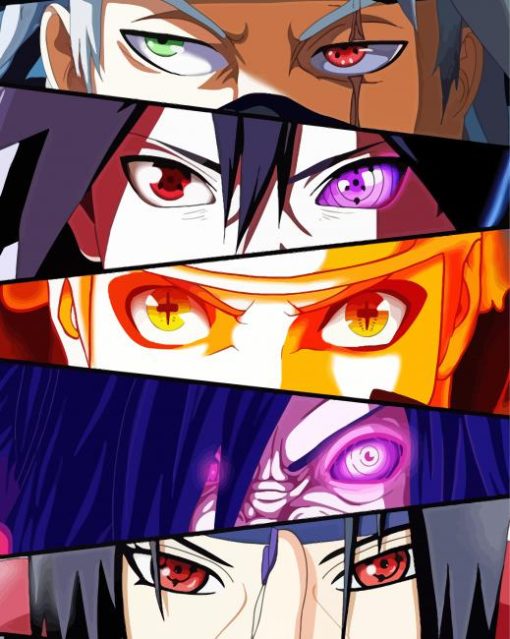 Naruto Eyes Characters Diamond Paintings